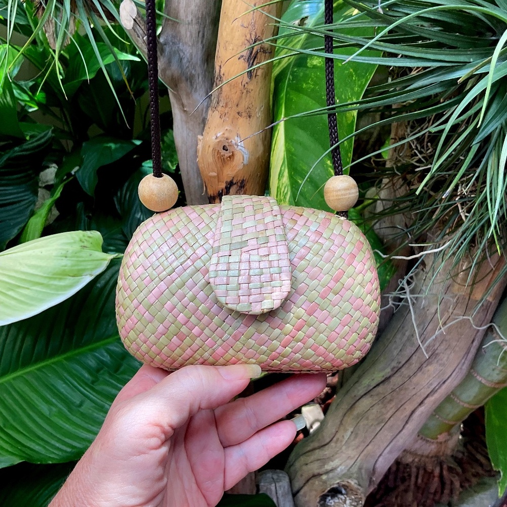 John Carlo Creations Small Woven Boho Style Sling Purse